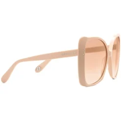 Gucci - Oversize Square Frame Sunglasses - Nude Acetate - Gucci Eyewear - Avvenice