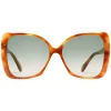 Gucci - Oversize Square Frame Sunglasses - Light Tortoiseshell Acetate - Gucci Eyewear - Avvenice