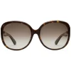 Gucci - Oversized Round Sunglasses in Acetate - Dark Turtle Acetate - Gucci Eyewear - Avvenice