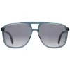 Gucci - Rectangular Acetate Sunglasses - Transparent Grey - Gucci Eyewear - Avvenice