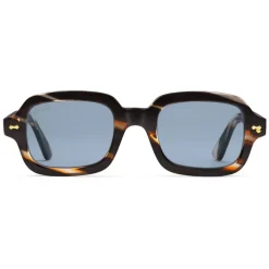 Gucci - Rectangular Acetate Glasses - Turtle Striped Acetate - Gucci Eyewear - Avvenice