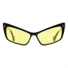 Gucci - Rectangular Acetate Sunglasses - Black Yellow - Gucci Eyewear - Avvenice