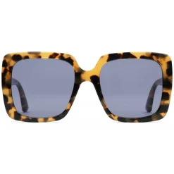 Gucci - Rectangular Acetate Sunglasses - Shiny Spotted Turtle - Gucci Eyewear - Avvenice