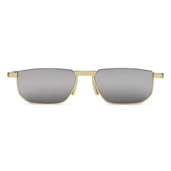 Gucci - Rectangular Metal Sunglasses - Gold - Gucci Eyewear - Avvenice
