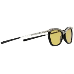 Gucci - Rectangular Sunglasses with Swarovski Crystals - Black - Gucci Eyewear - Avvenice