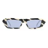 Gucci - Rectangular Sunglasses with Crystals - Zebra Striped - Gucci Eyewear - Avvenice