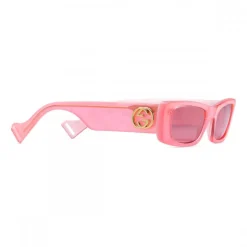 Gucci - Rectangular Sunglasses - Pink Fluo - Gucci Eyewear - Avvenice