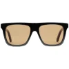 Gucci - Rectangular-Frame Acetate Sunglasses - Black Acetate - Gucci Eyewear - Avvenice