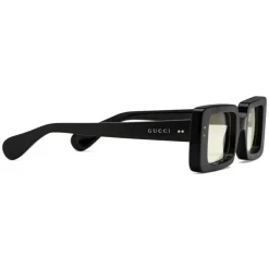 Gucci - Rectangular-Frame Sunglasses - Black - Gucci Eyewear - Avvenice