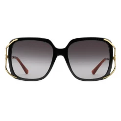 Gucci - Round Acetate and Metal Sunglasses - Black - Gucci Eyewear - Avvenice