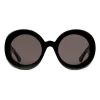 Gucci - Round Acetate Sunglasses - Black - Gucci Eyewear - Avvenice