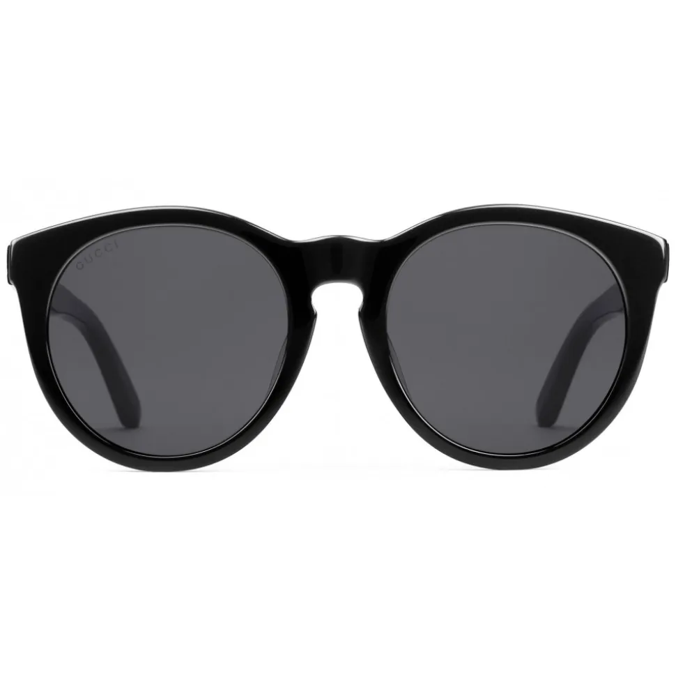 Gucci - Round Acetate Sunglasses - Black Crystal Stars - Gucci Eyewear - Avvenice