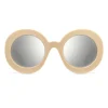 Gucci - Round Acetate Sunglasses - Ivory - Gucci Eyewear - Avvenice