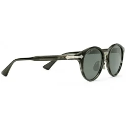 Gucci - Round Acetate Sunglasses - Grey Turtle Acetate - Gucci Eyewear - Avvenice