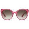 Gucci - Round Acetate Sunglasses - Fuchsia Glitter Acetate - Gucci Eyewear - Avvenice