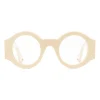 Gucci - Round Frame Acetate Sunglasses - Ivory - Gucci Eyewear - Avvenice