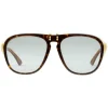 Gucci - Round Frame Acetate Glasses - Dark Tortoiseshell - Gucci Eyewear - Avvenice
