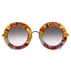 Gucci - Round Frame Acetate Sunglasses - Havana Gold - Maison de l'Amour - Gucci Eyewear - Avvenice