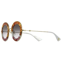 Gucci - Round Frame Acetate Sunglasses - Havana Gold - Maison de l'Amour - Gucci Eyewear - Avvenice