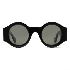Gucci - Round Frame Acetate Sunglasses - Black - Gucci Eyewear - Avvenice