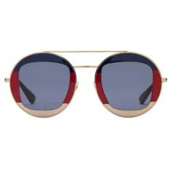 Gucci - Round Frame Metal Sunglasses - Sylvie Web - Gucci Eyewear - Avvenice