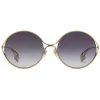 Gucci - Round Frame Metal Sunglasses - Gold and Silver - Gucci Eyewear - Avvenice