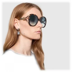 Gucci - Round Injection Sunglasses - Injection Turtle - Gucci Eyewear - Avvenice