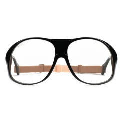 Gucci - Round-Frame Acetate Glasses with Elastic - Black - Gucci Eyewear - Avvenice