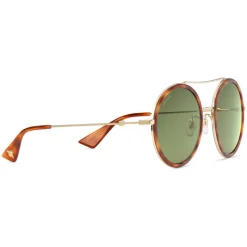 Gucci - Round-Frame Metal Sunglasses - Purple Enamle - Gucci Eyewear - Avvenice