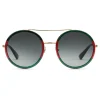 Gucci - Round-Frame Sunglasses - Black Gold - Gucci Eyewear - Avvenice