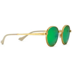 Gucci - Round-Frame Sunglasses - Gold Green - Gucci Eyewear - Avvenice