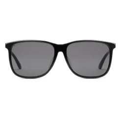 Gucci - Specialized Fit Rectangular-Frame Acetate - Black - Gucci Eyewear - Avvenice