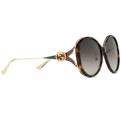 Gucci - Specialized Fit Round-Frame Injected Sunglasses - Tortoise - Gucci Eyewear - Avvenice