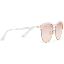 Gucci - Specialized Fit Round Frame Metal Sunglasses - Light Pink - Gucci Eyewear - Avvenice