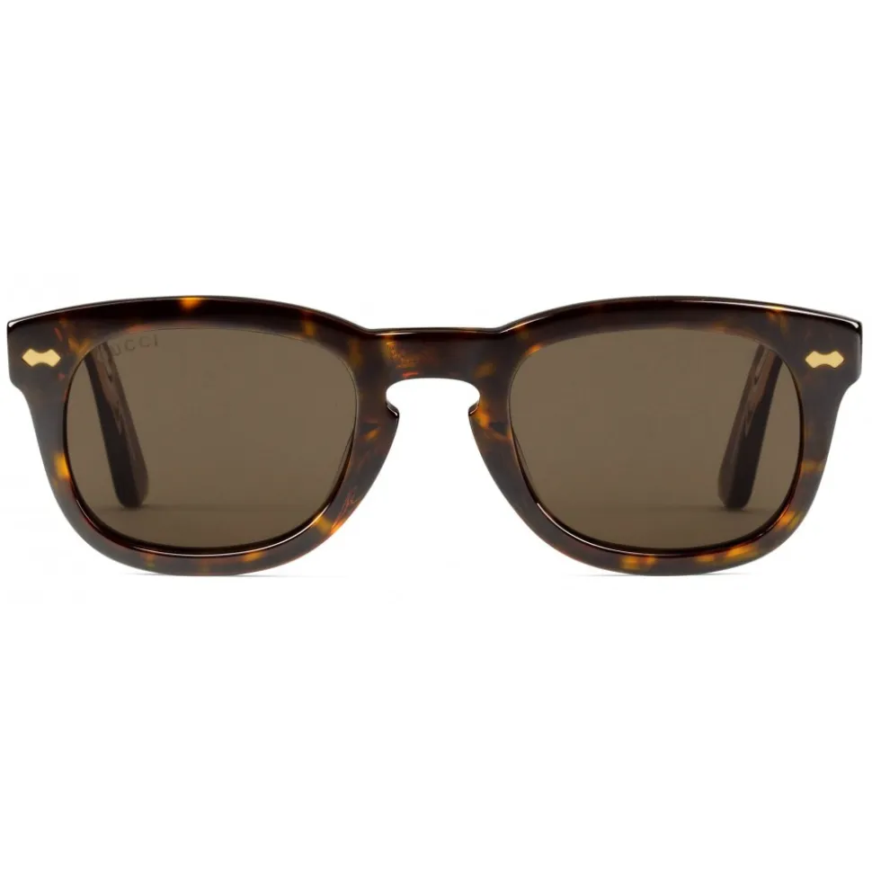 Gucci - Square Acetate Sunglasses - Turtle Acetate - Gucci Eyewear - Avvenice
