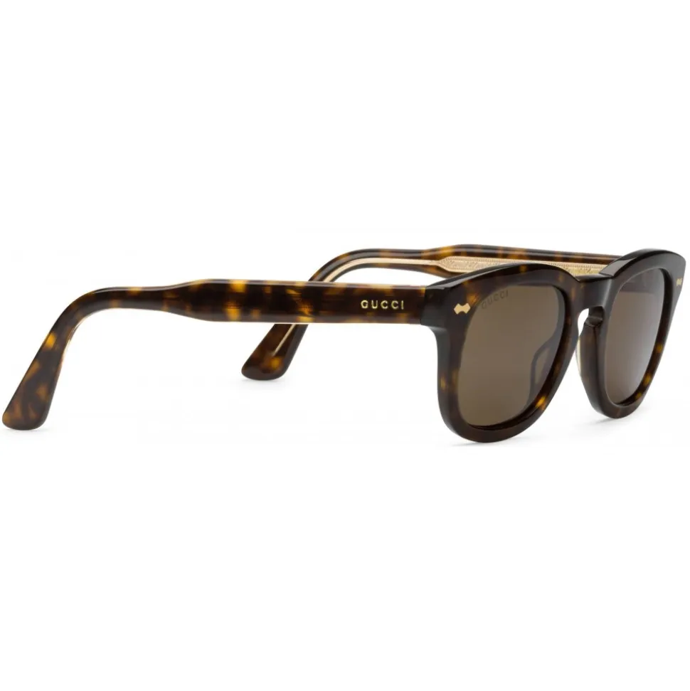 Gucci - Square Acetate Sunglasses - Turtle Acetate - Gucci Eyewear - Avvenice