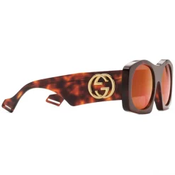 Gucci - Square Acetate Sunglasses - Turtle Twill - Gucci Eyewear - Avvenice