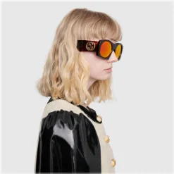 Gucci - Square Acetate Sunglasses - Turtle Twill - Gucci Eyewear - Avvenice