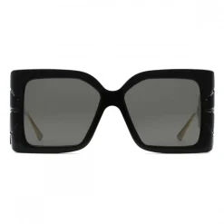 Gucci - Square Acetate Sunglasses - Black - Gucci Eyewear - Avvenice
