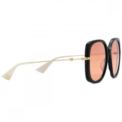 Gucci - Square Acetate Sunglasses - Orange - Gucci Eyewear - Avvenice