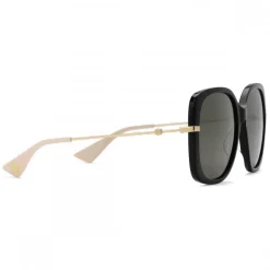 Gucci - Square Acetate Sunglasses - Black - Gucci Eyewear - Avvenice