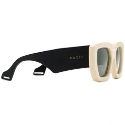Gucci - Square Acetate Sunglasses - Mix Black Ivory - Gucci Eyewear - Avvenice