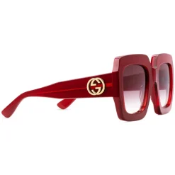Gucci - Square Acetate Sunglasses - Red - Gucci Eyewear - Avvenice