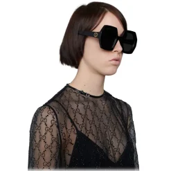 Gucci - Square Acetate Sunglasses - Black Grey - Gucci Eyewear - Avvenice