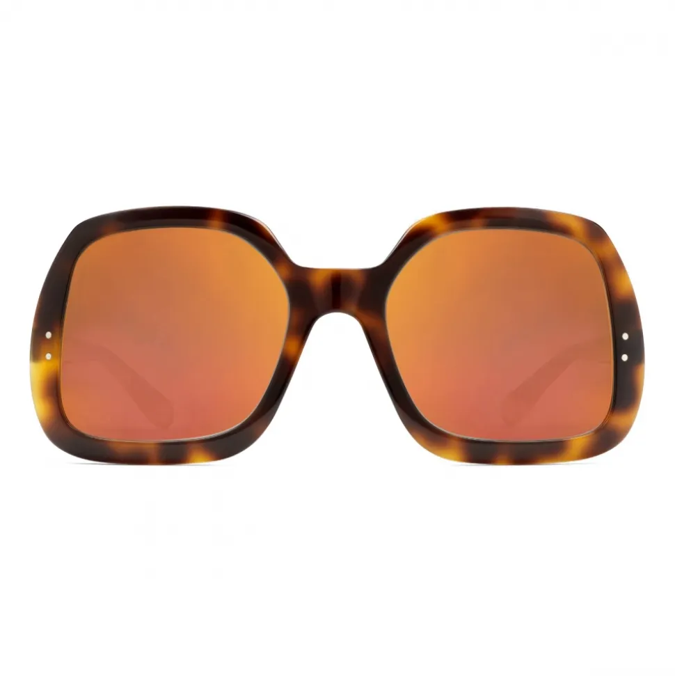 Gucci - Square Acetate Sunglasses - Turtle Orange - Gucci Eyewear - Avvenice