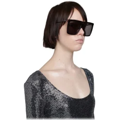 Gucci - Square Acetate Sunglasses - Black - Gucci Eyewear - Avvenice