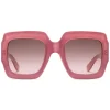 Gucci - Square Acetate Sunglasses - Pink - Gucci Eyewear - Avvenice