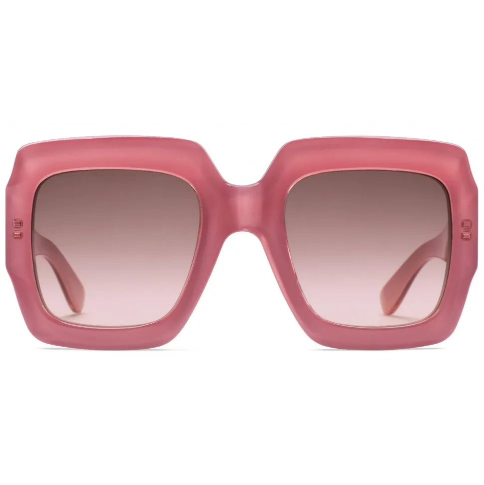 Gucci - Square Acetate Sunglasses - Pink - Gucci Eyewear - Avvenice