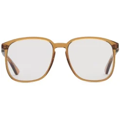 Gucci - Square Frame Acetate Glasses - Transparent Amber Acetate - Gucci Eyewear - Avvenice