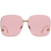 Gucci - Square Frame Rimless Sunglasses - Oro - Gucci Eyewear - Avvenice